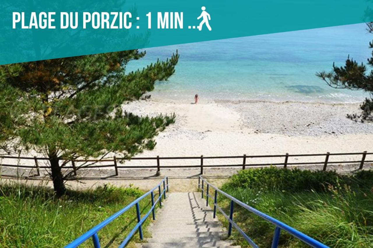 Spacieuse maison à Morgat avec vue sur la mer Crozon Extérieur photo